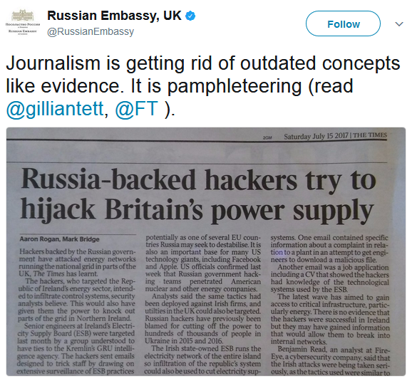 Связанные с РФ хакеры атаковали энергосети Великобритании