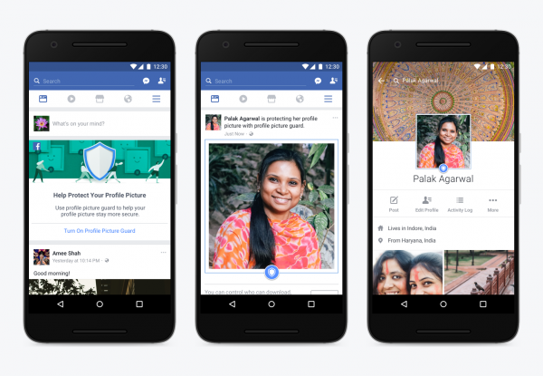 Facebook ввёл на территории Индии функцию защиты фото от скачивания и скриншотов