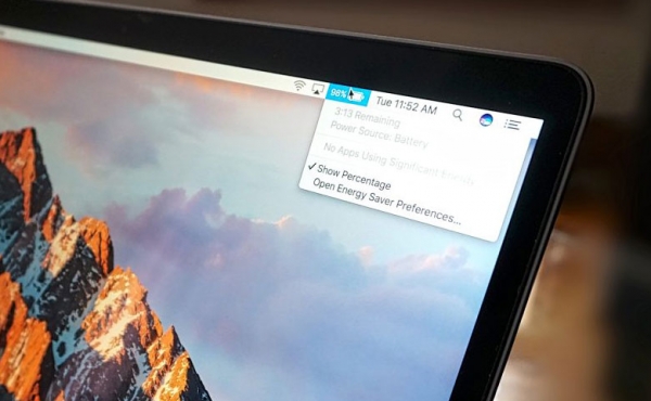 Apple убрала опцию подсчета времени работы от батареи в macOS