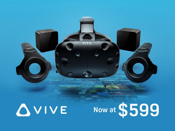 Комплект виртуальной реальности HTC Vive подешевел до $600