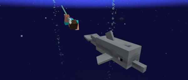 В Minecraft появятся дельфины и ряд других новшеств