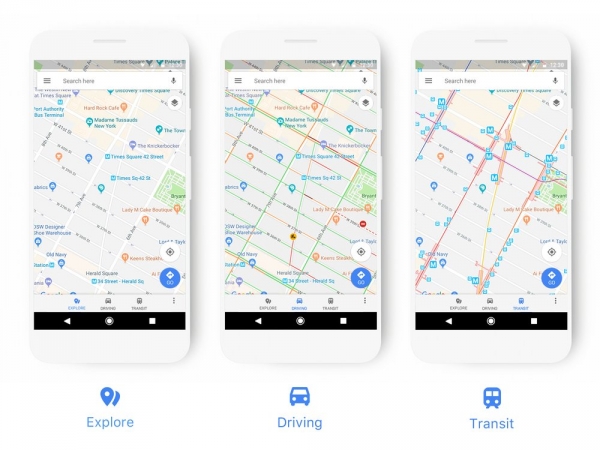 Google запустил новый дизайн для Карт