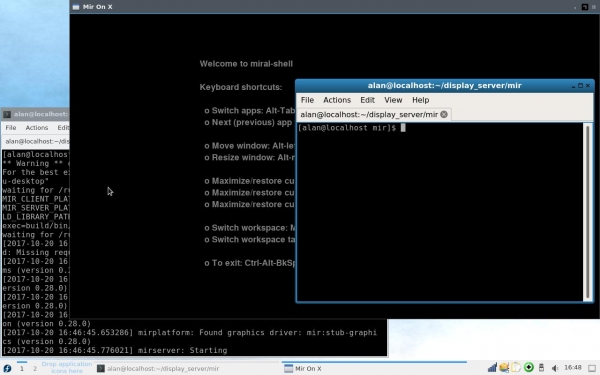 Дисплейный сервер Mir добавлен в репозитории Fedora