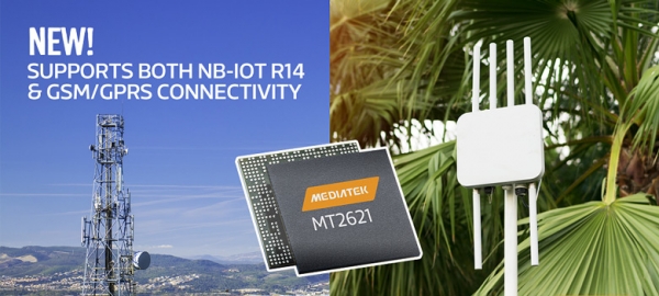 Однокристальная система MediaTek MT2621 предназначена для устройств интернета вещей