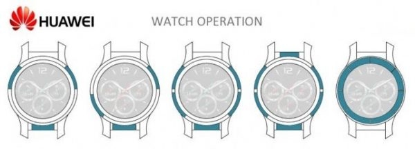 Huawei запатентовала часы с сенсорной рамкой