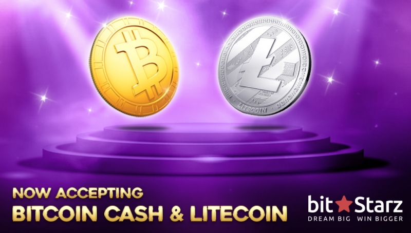 В BitStarz теперь можно поиграть на лайткоин и Bitcoin Cash